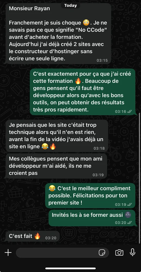 Retour d'un client